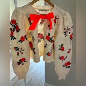 Alice & Olivia Kitty sweater, size small. Darling!